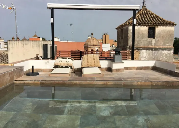 Casa Palacio En Con Piscina Privada ヘレス